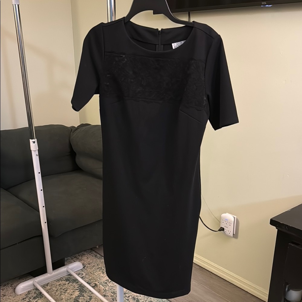 Joan Rivers Elegant Black Dress